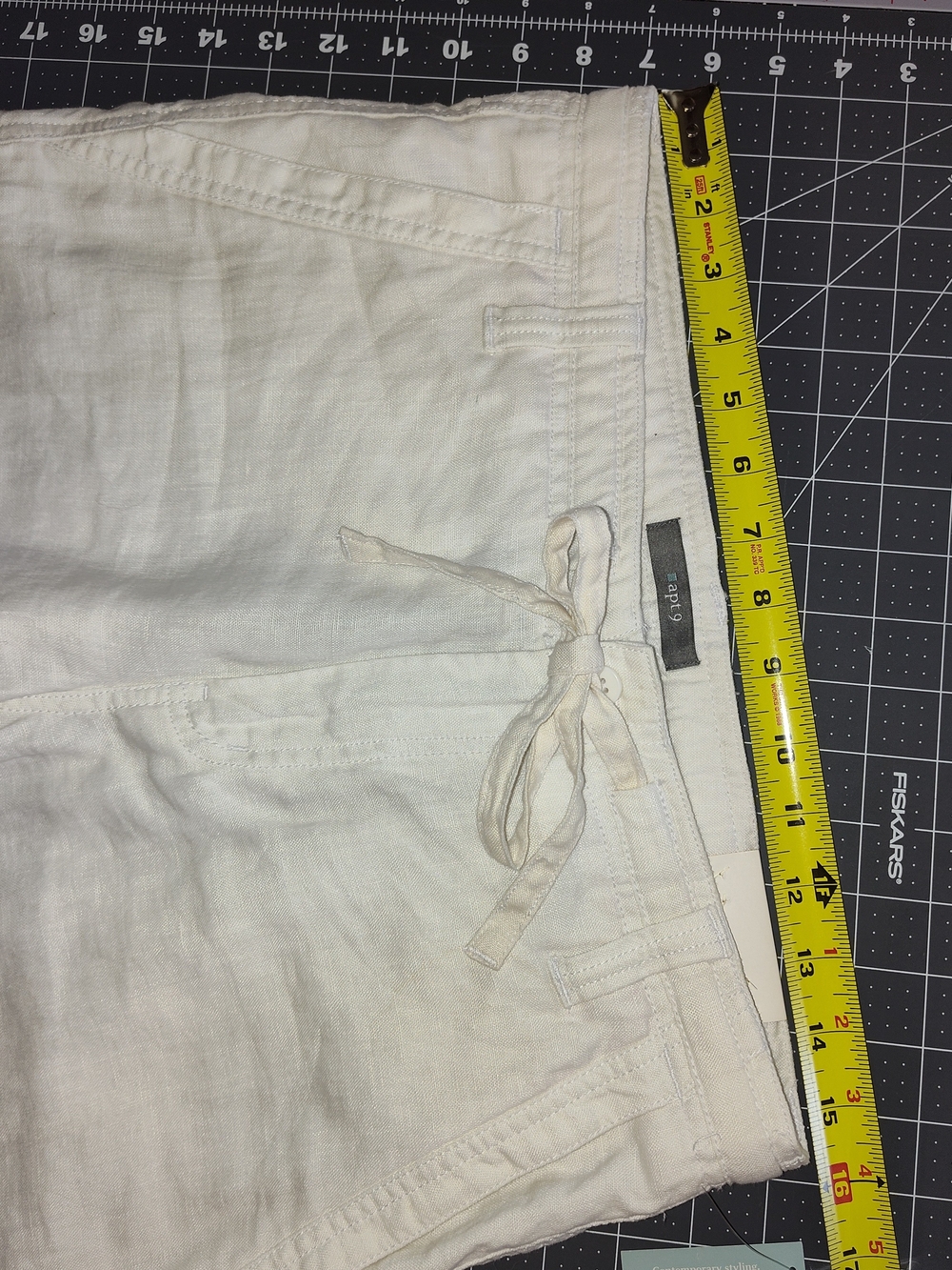 Apt. 9 Men's Light Cream Linen Chinos - Picture 4 of 8